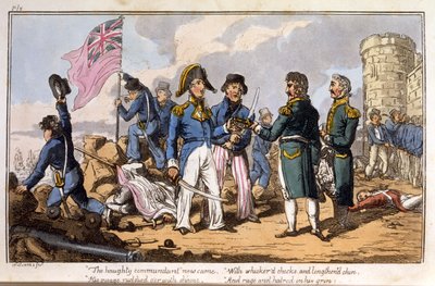 The Haughty Commandant Now Came ... from The Adventures of a Post Captain, by a Naval Officer by Charles Williams